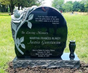 Xingyan pritaikytas išlenktas rožinio rausvos memorialinis akmuo